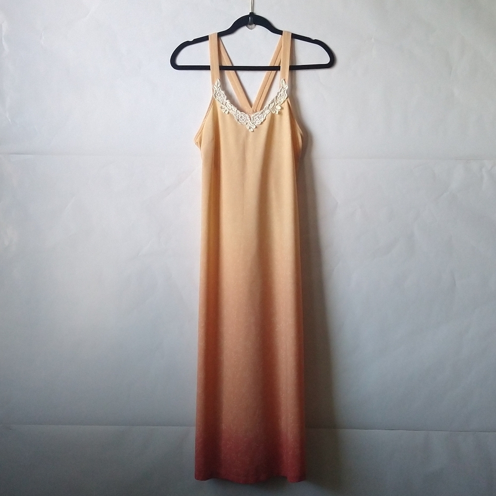 Leona Peach Ombre Nightwear Slip
